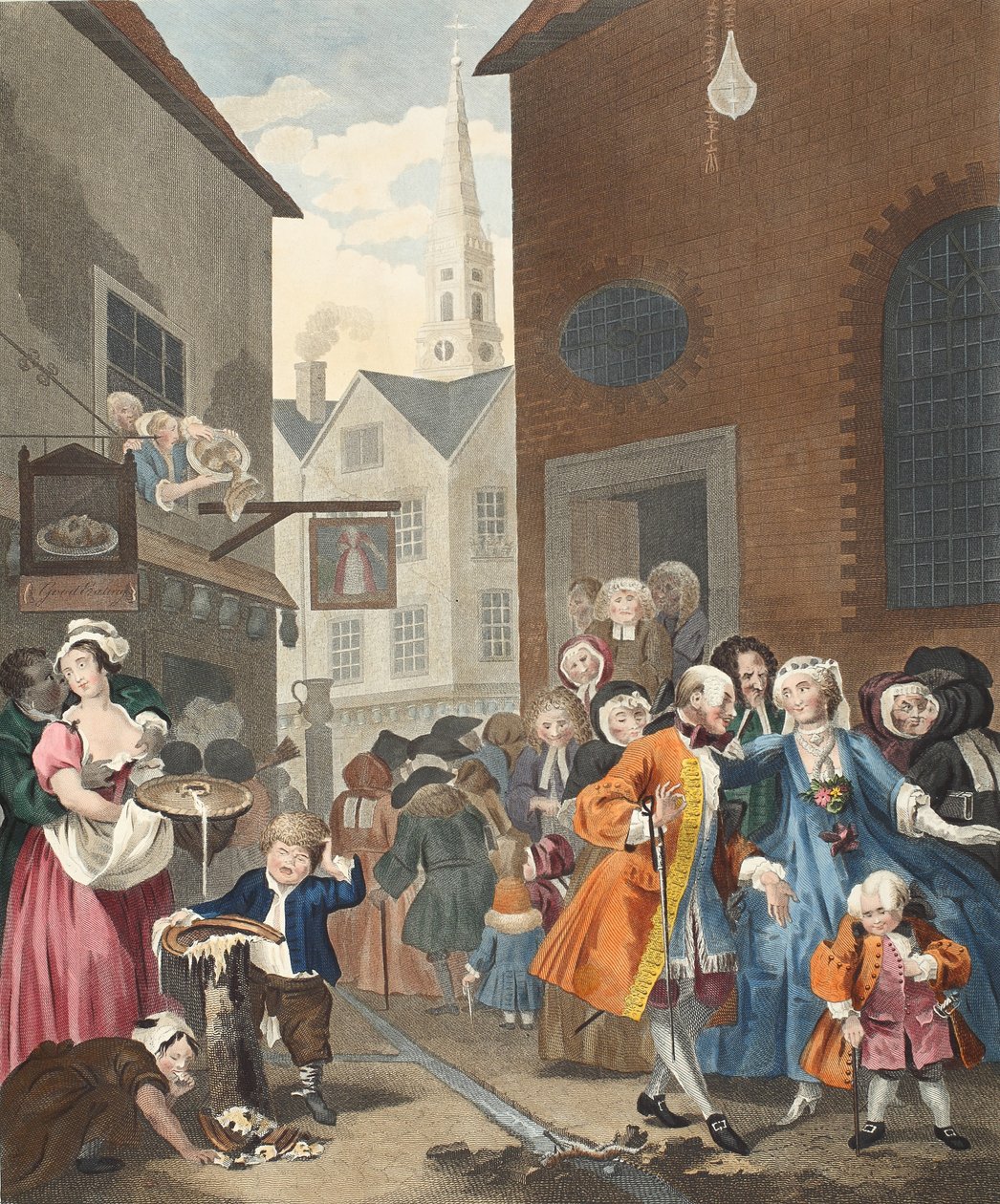 Times of the Day: Noon, illustration from 