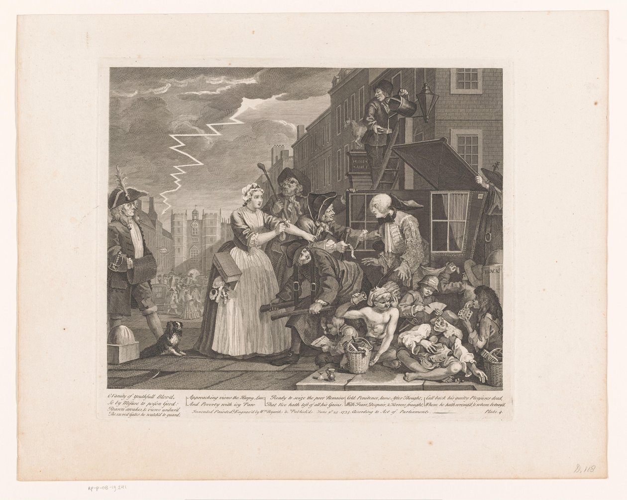 Tom Rakewell Saved from Arrest by Sarah Young (series title: The Rake