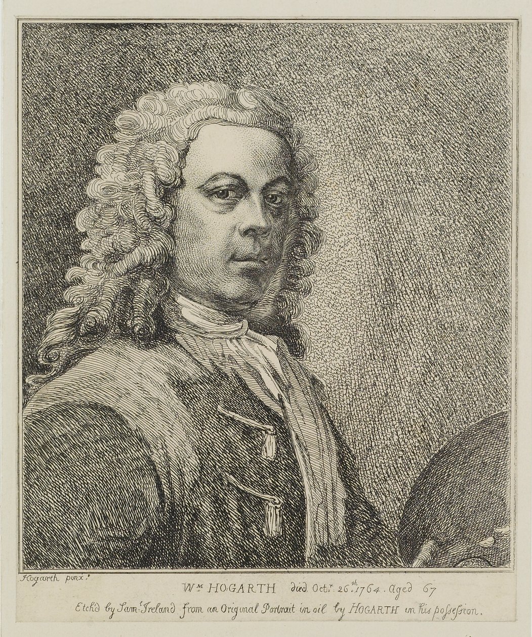 William Hogarth, engraved by Samuel Ireland, c.1786 by William Hogarth