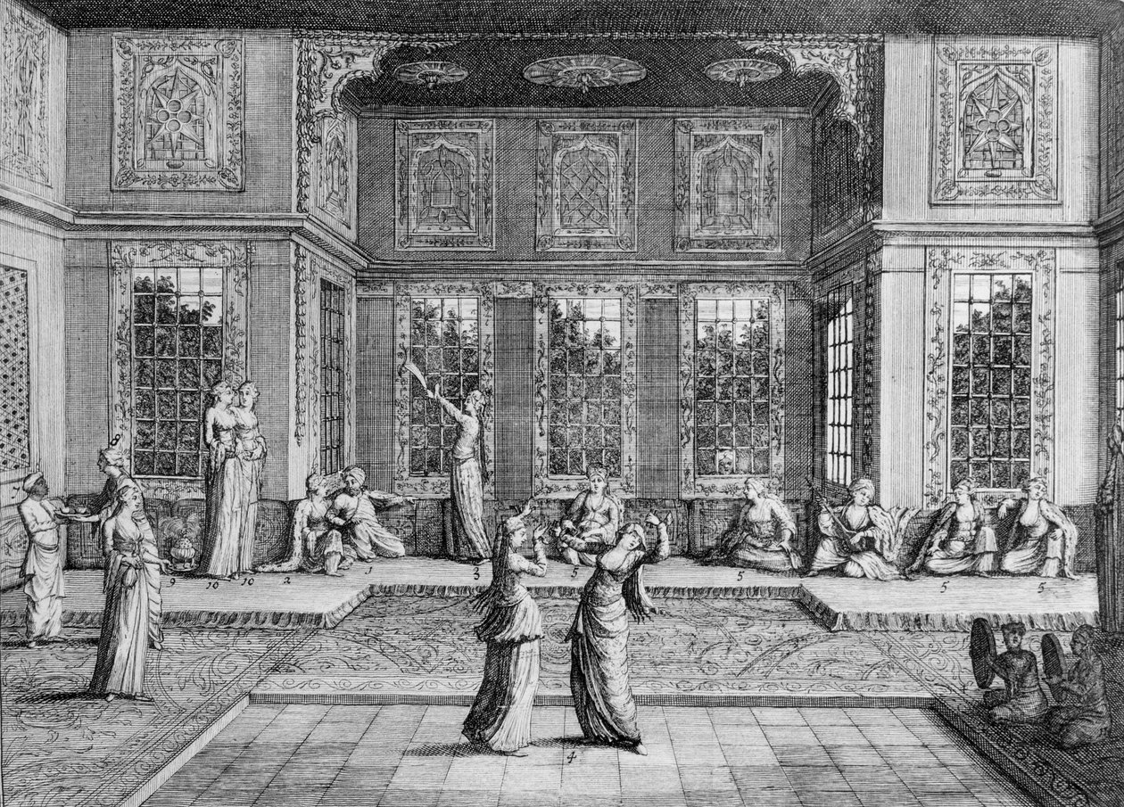 Women dancing in the Harem, from 