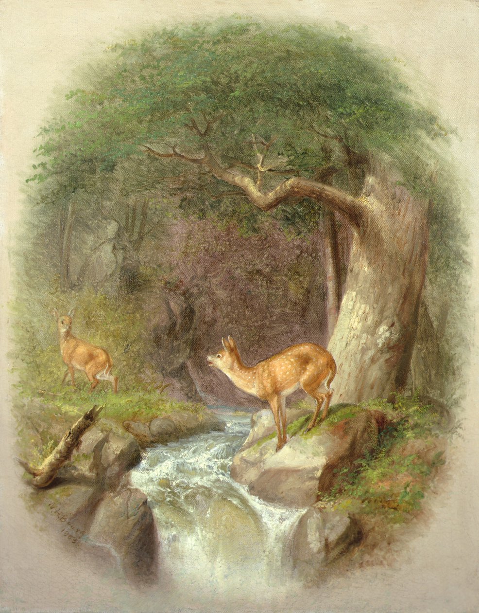 A Cautious Crossing by William Holbrook Beard
