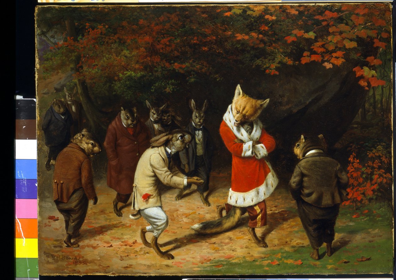 His Majesty Receives by William Holbrook Beard