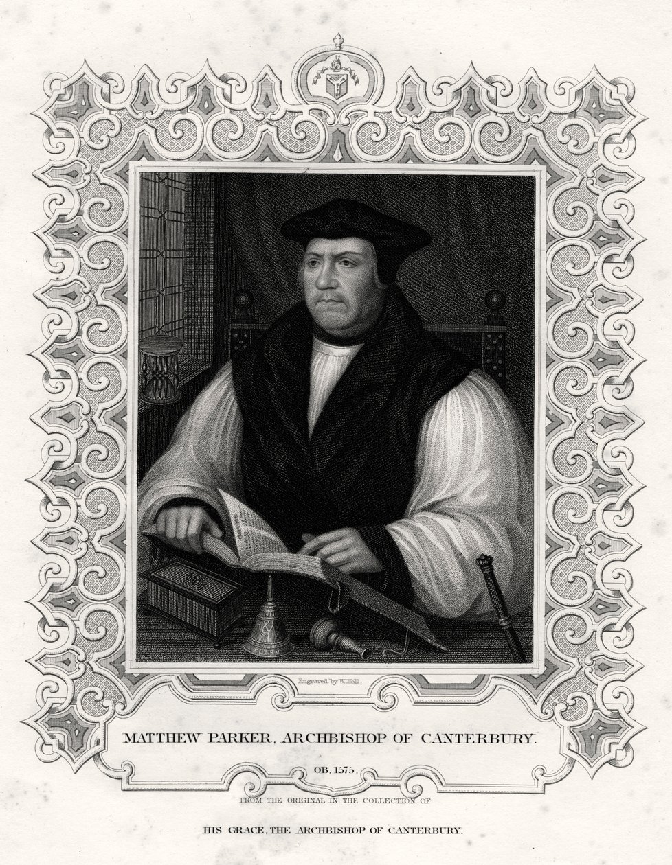 Matthew Parker, Archbishop of Canterbury by William Holl