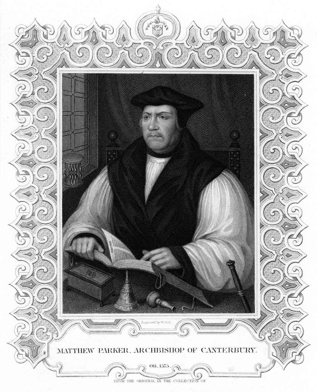 Matthew Parker, English Prelate by William Holl