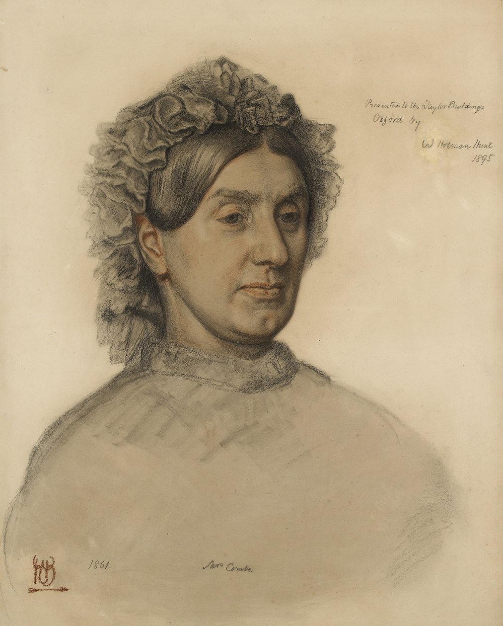 Mrs Thomas Combe (1806-1893) by William Holman Hunt