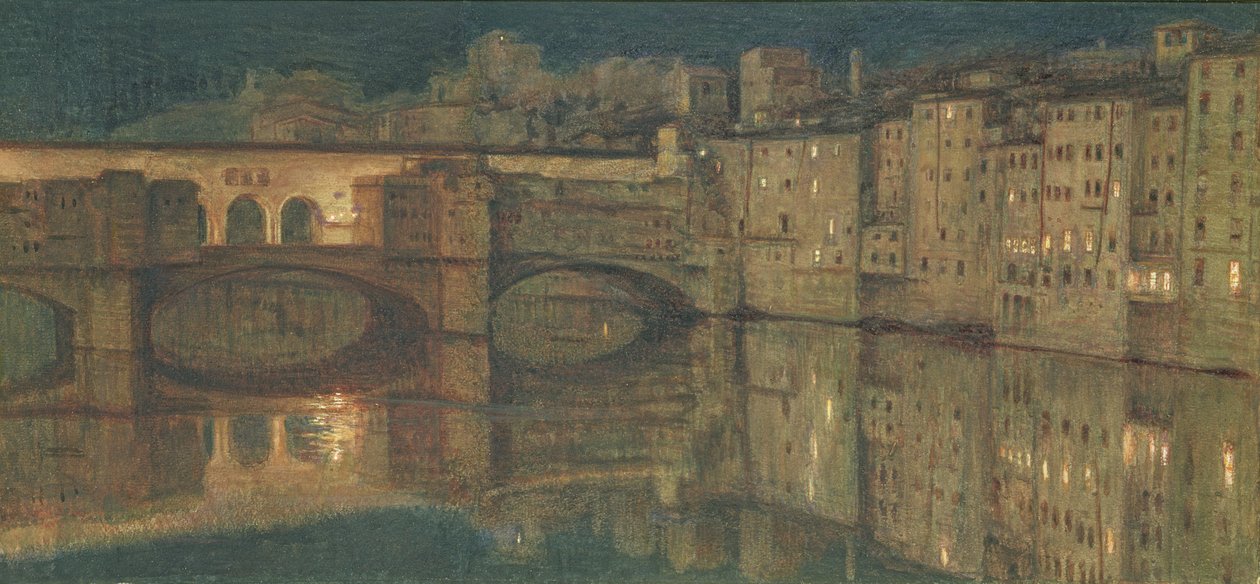 Ponte Vecchio, Florence by William Holman Hunt