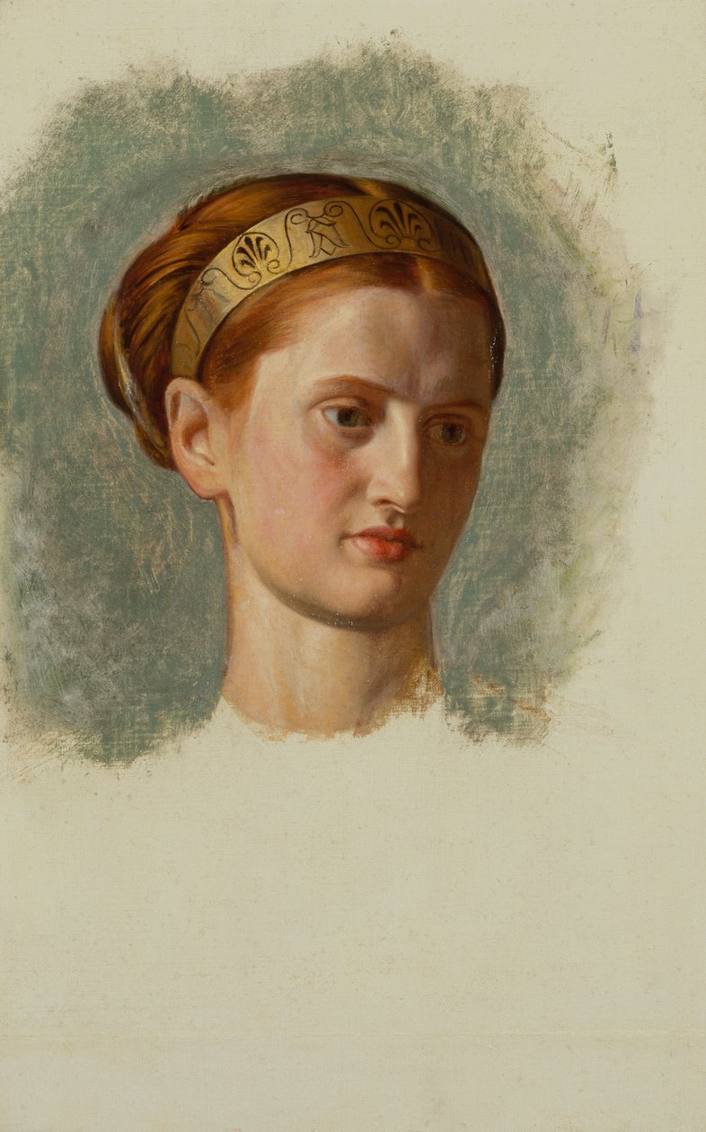 Portrait of Miss Isabella Waugh, Study by William Holman Hunt