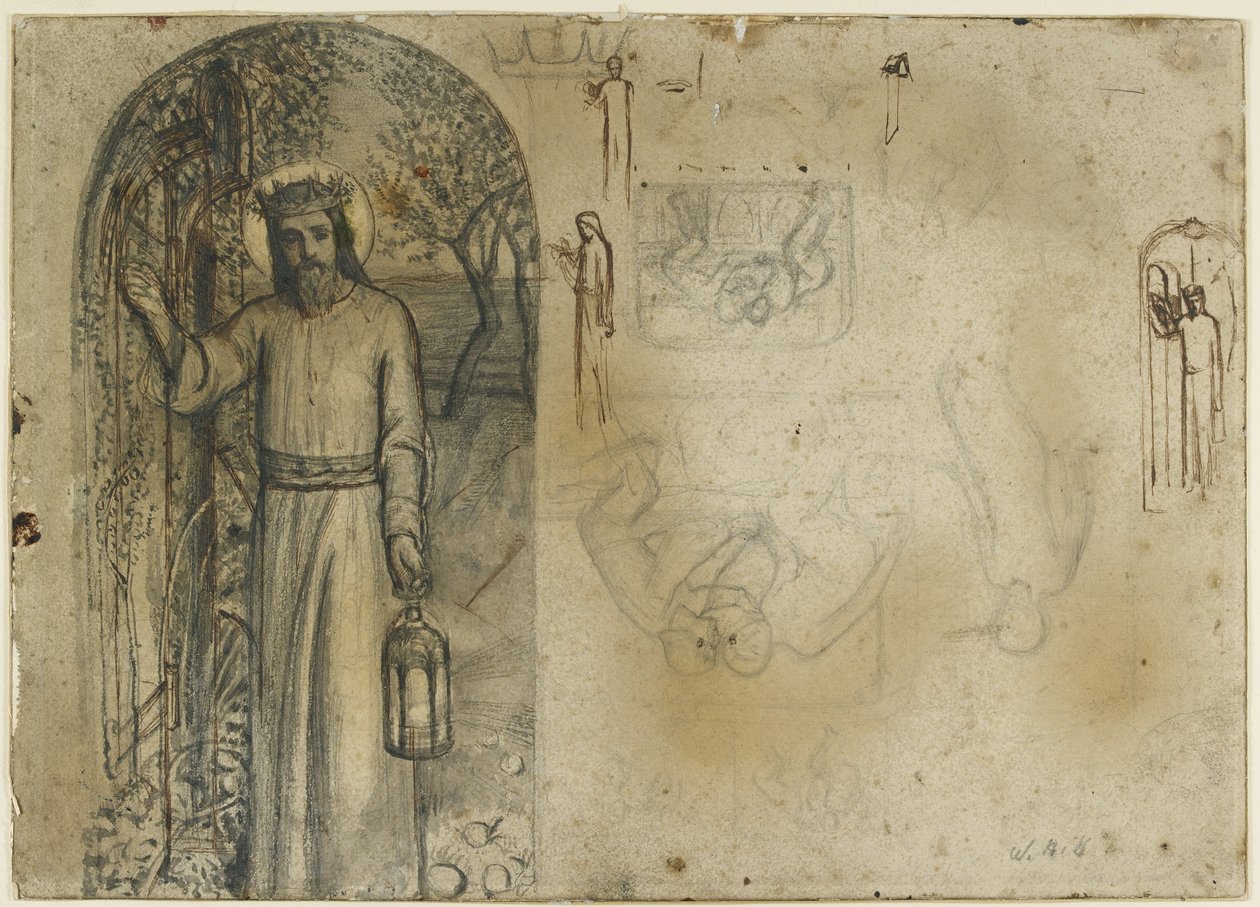 Studies for The Light of the World by William Holman Hunt