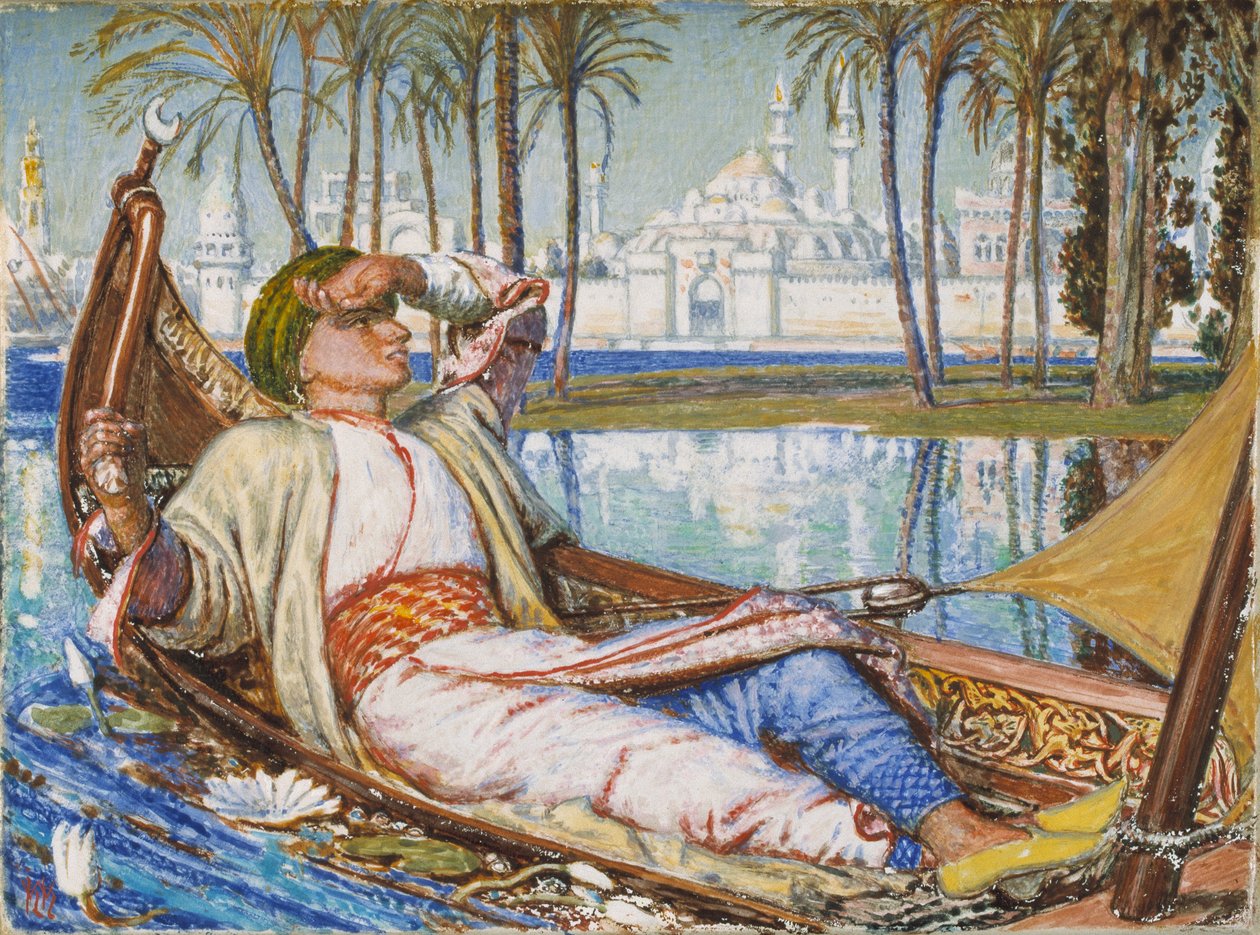 The Golden Prime of Good Haroun Alraschid by William Holman Hunt