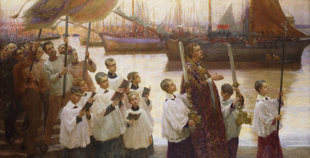 Rogation Day, Cornwall by William Holt Yates Titcomb