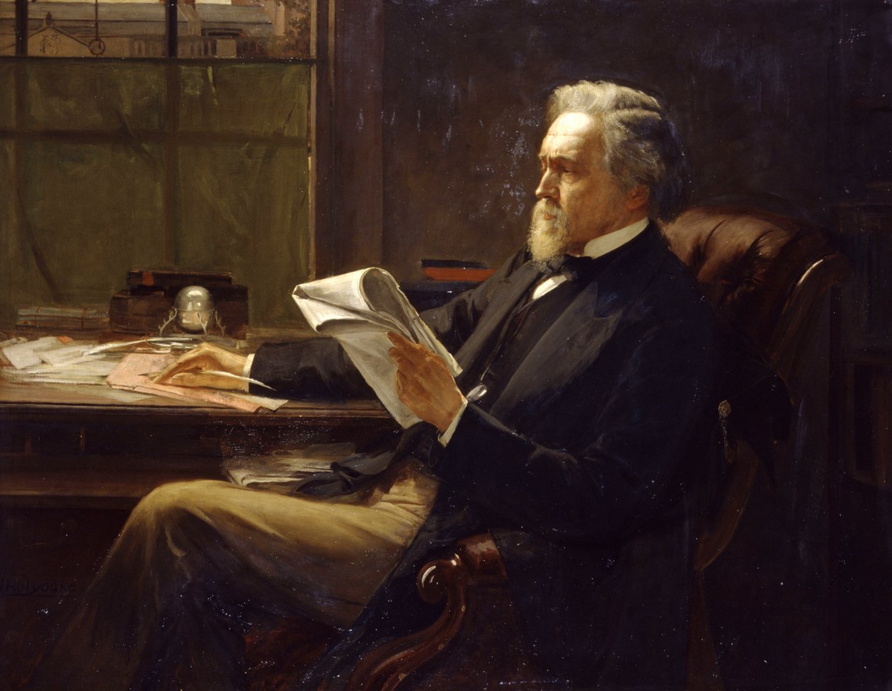 Portrait of George Jacob Holyoake by William Holyoake