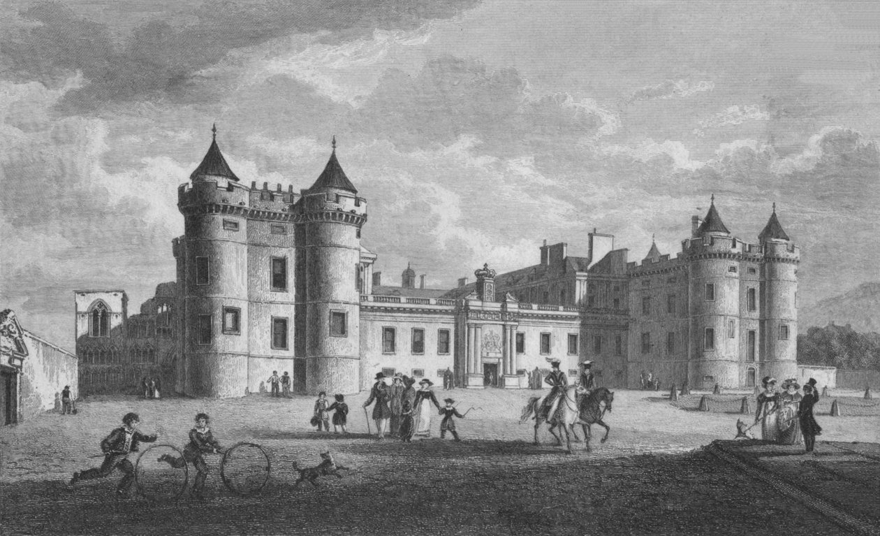 Palace of Holyrood by William Home Lizars