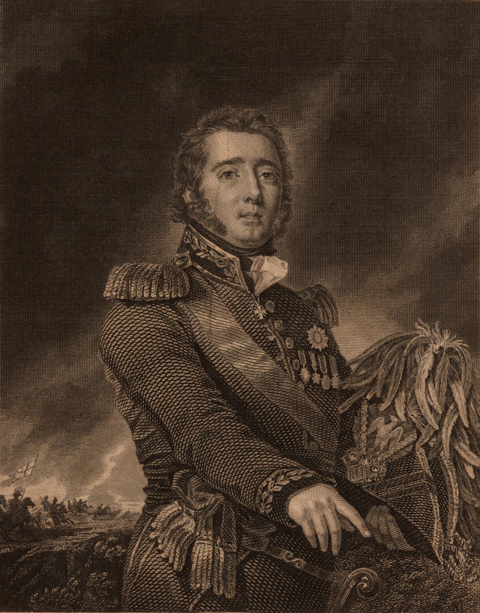Portrait of Gregor MacGregor by William Home Lizars