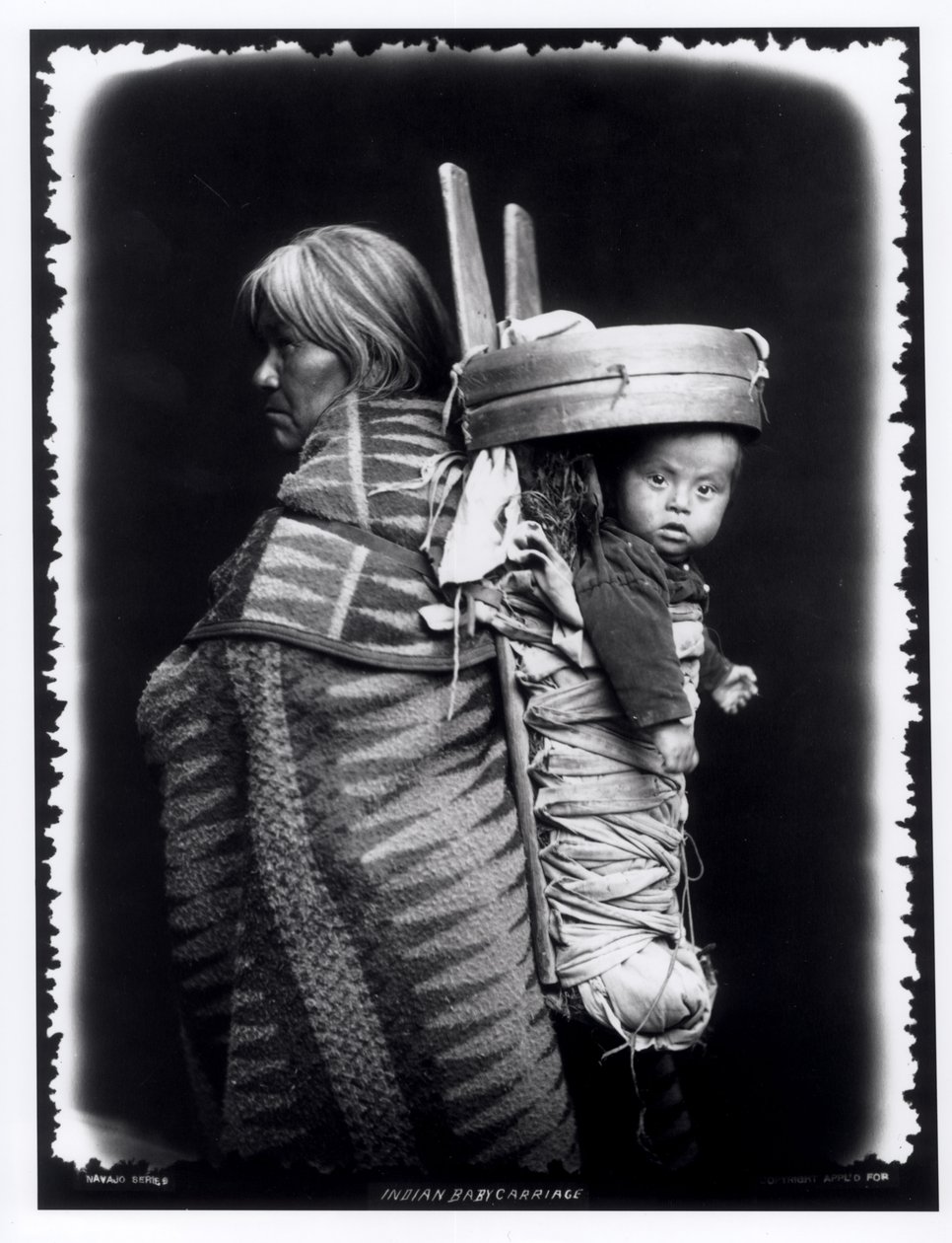 Navaho Woman Carrying a Papoose on Her Back, c.1914 by William Carpenter