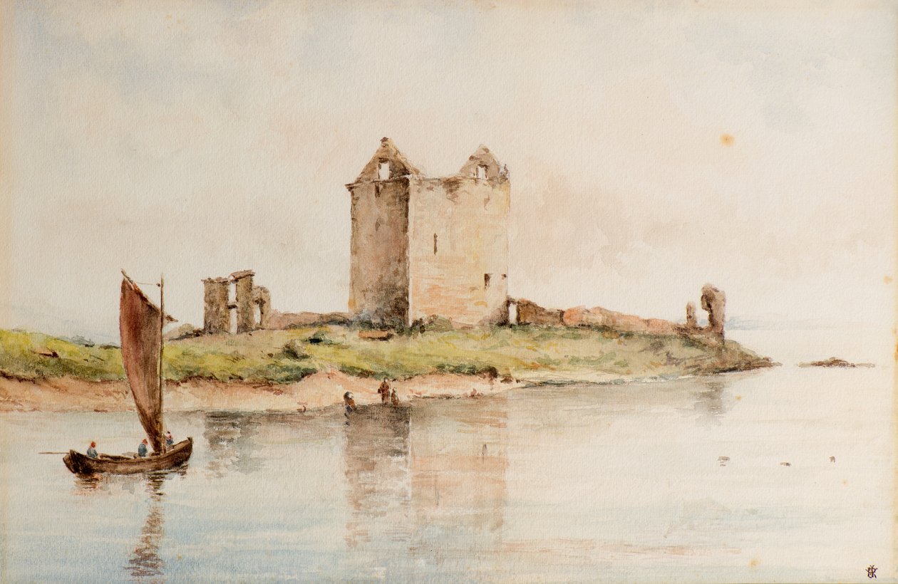 Broughty Castle in 1850, c.1850 by William J. Renny