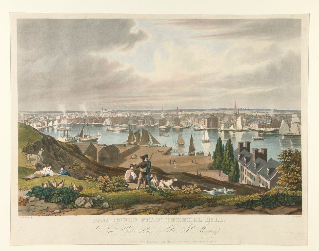 Baltimore From Federal Hill by William James Bennett