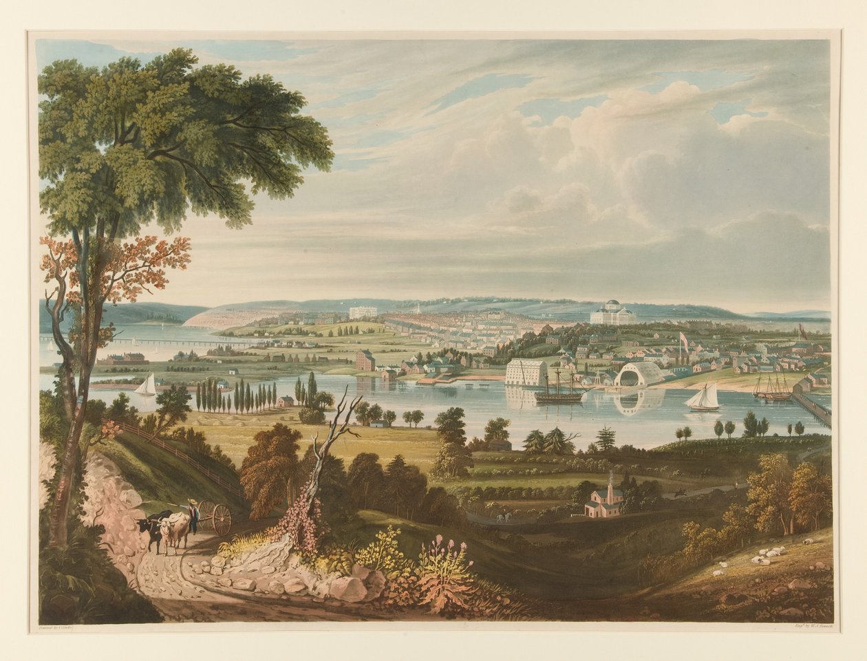 City of Washington from Beyond the Navy Yard by William James Bennett