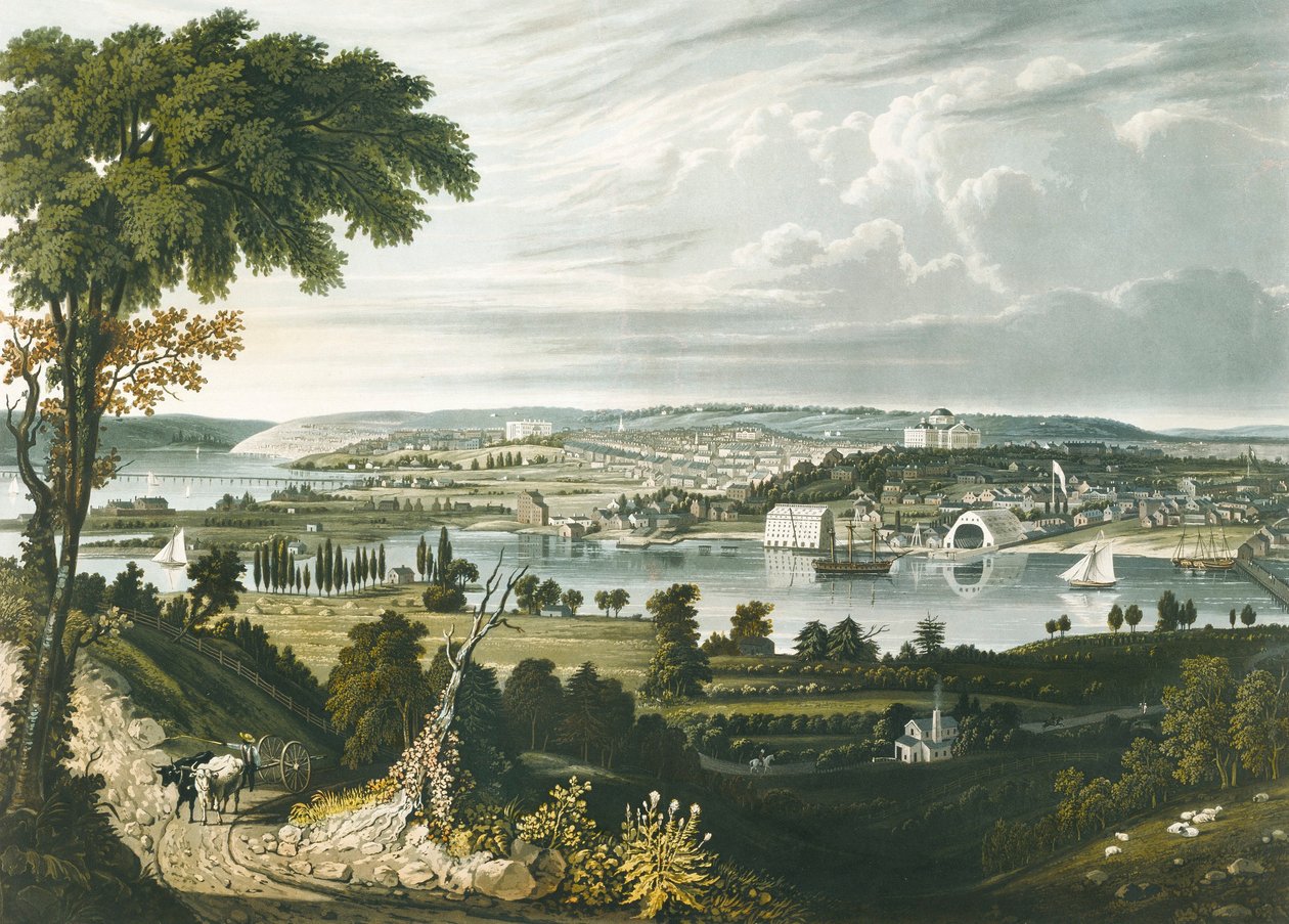 City of Washington from beyond the Navy Yard by William James Bennett