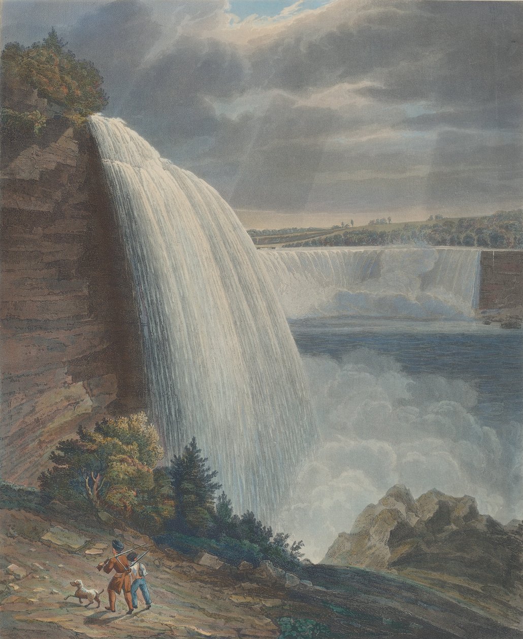 Niagara Falls from Foot of Staircase by William James Bennett
