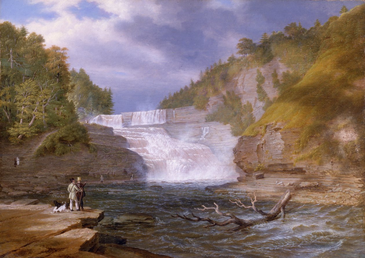 Trenton High Falls, 1835 by William James Bennett