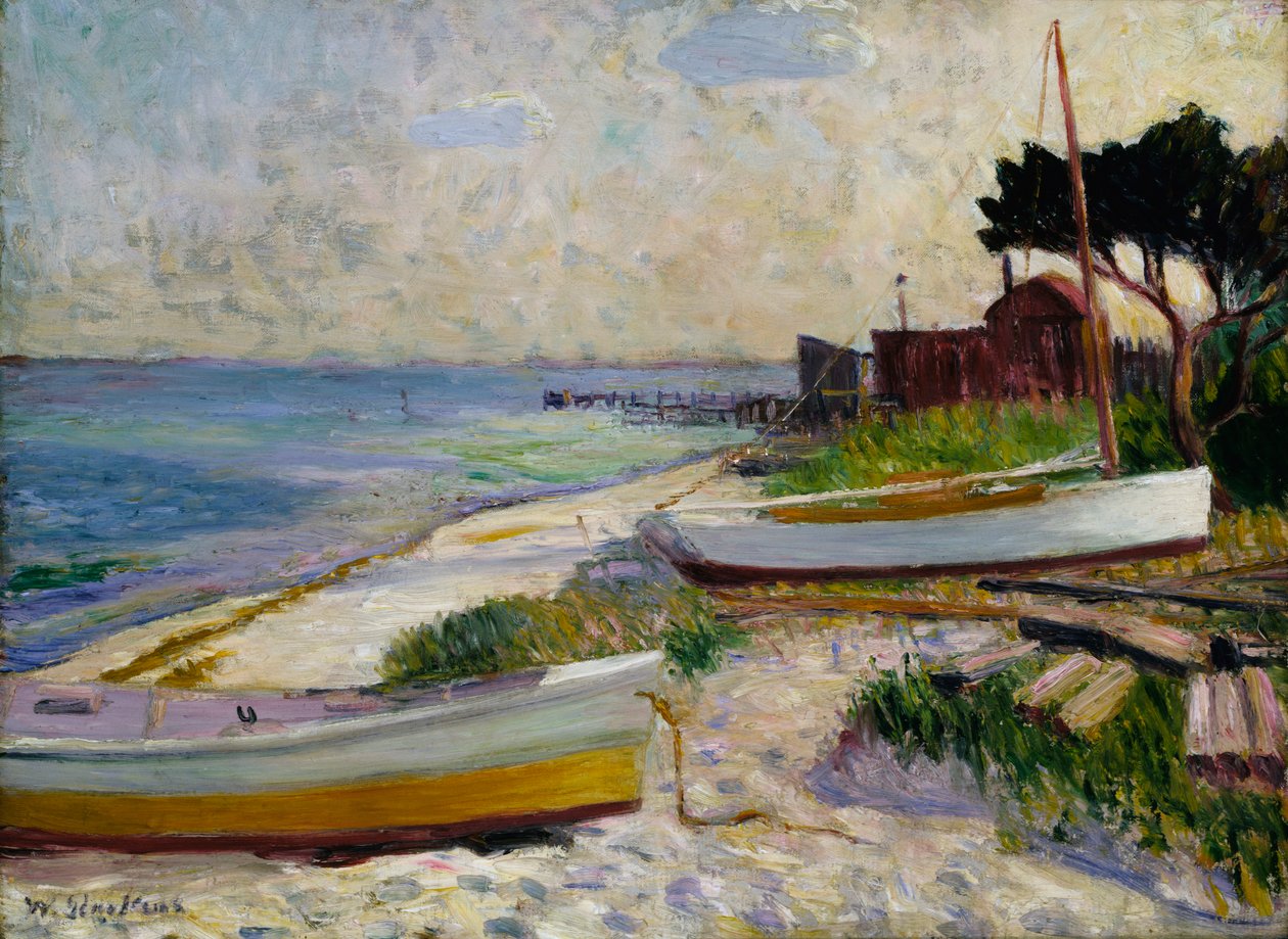 Beach Scene by William James Glackens