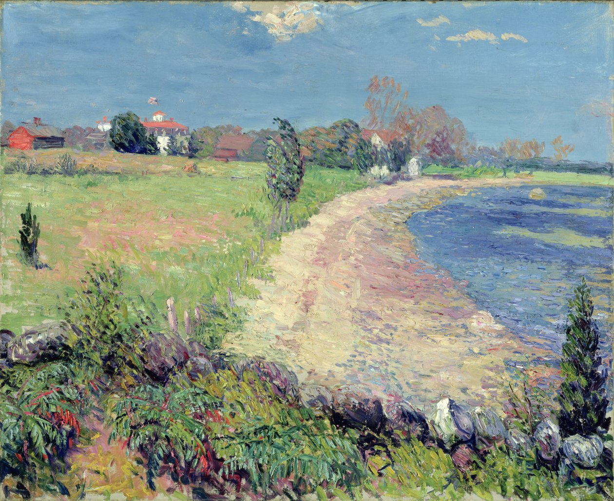Curving Beach, New England by William James Glackens