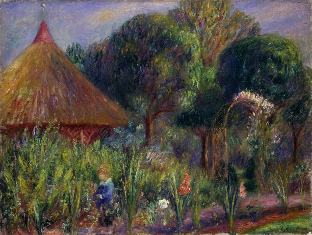 Lenna by a Summer House, c.1917 by William James Glackens