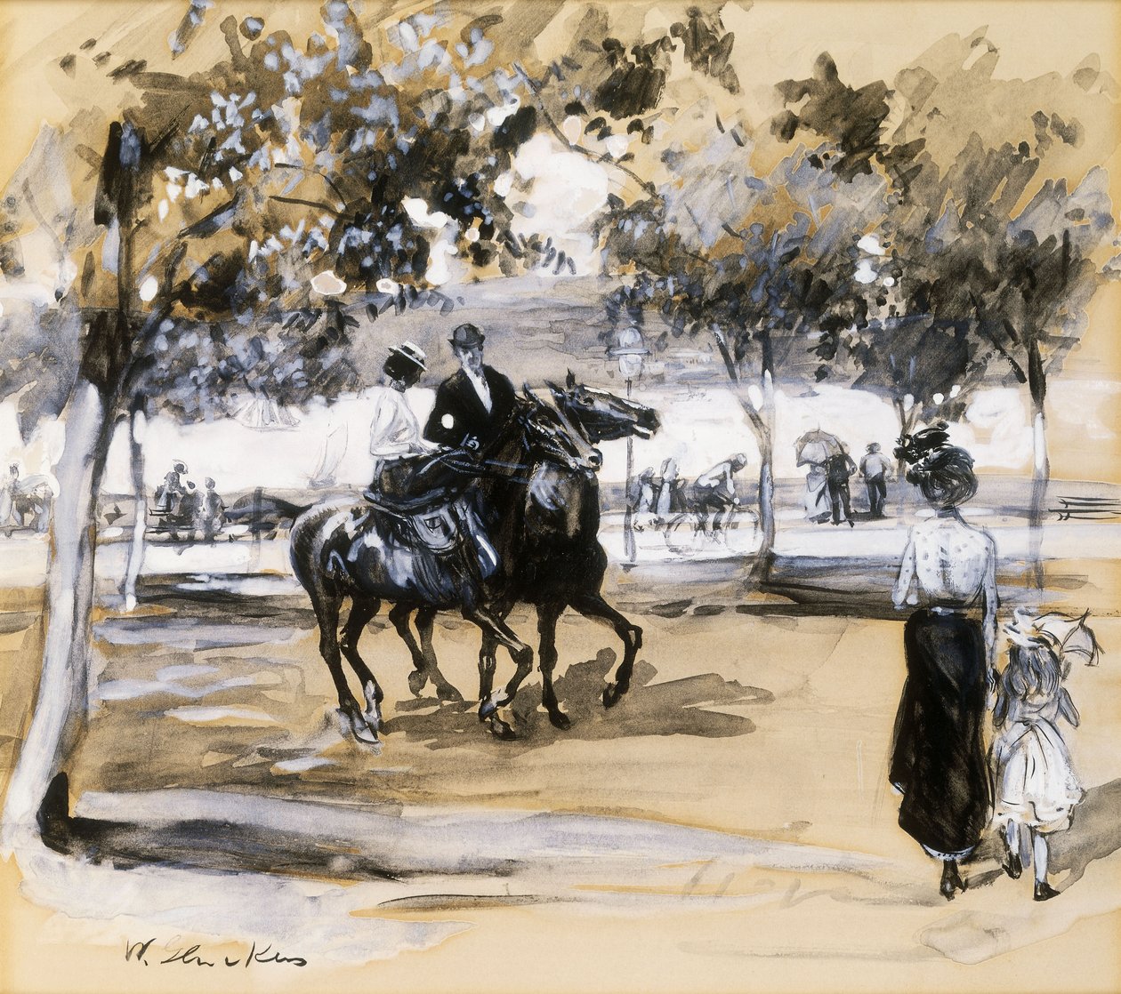 Riverside Drive by William James Glackens
