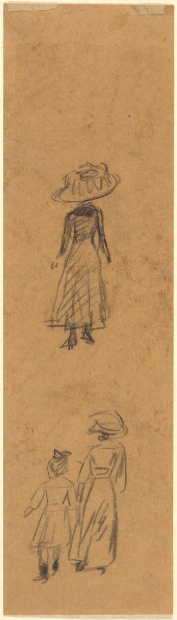 Sketch of Figures by William James Glackens