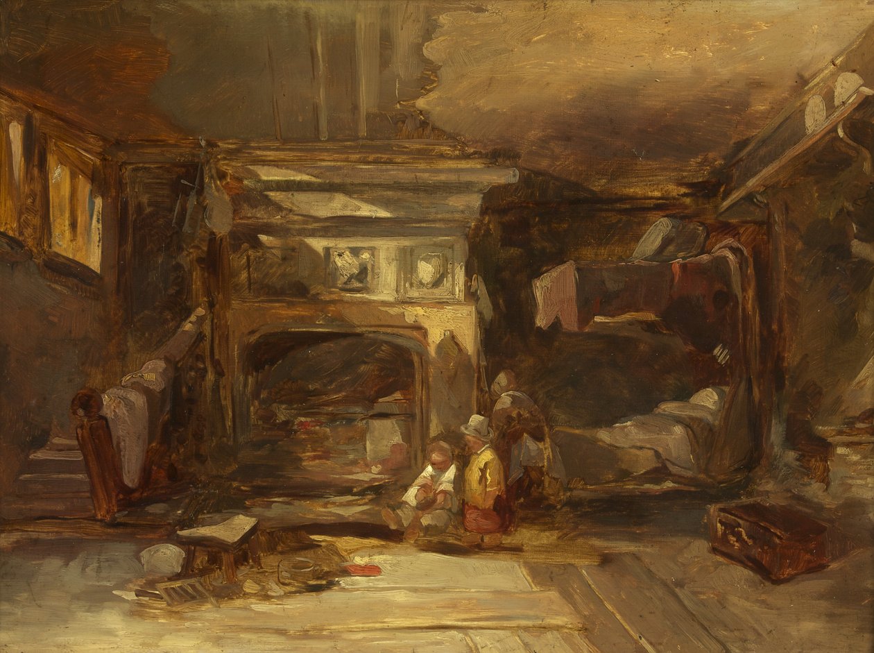 A Welsh Interior by William James Muller