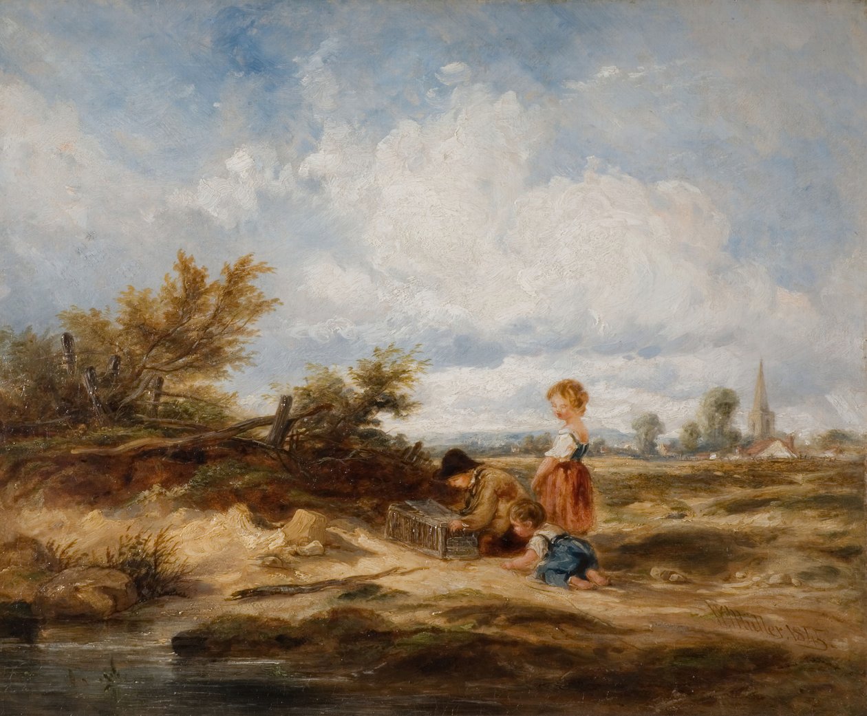 Hampstead Heath - The Bird Trap by William James Muller