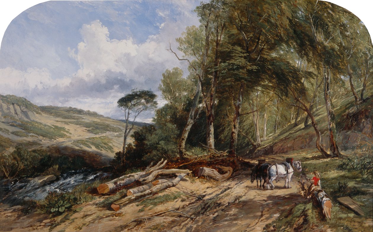 Hauling Timber by William James Muller