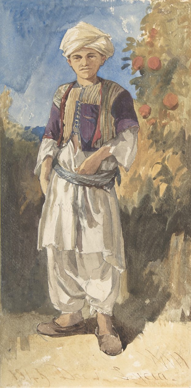 Standing Turkish Youth, 1844 by William James Muller