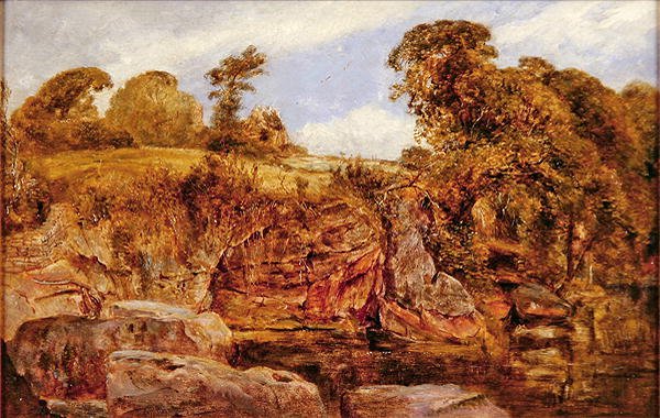 Near Roslyn Castle, Scotland by William Joseph J.C. Bond