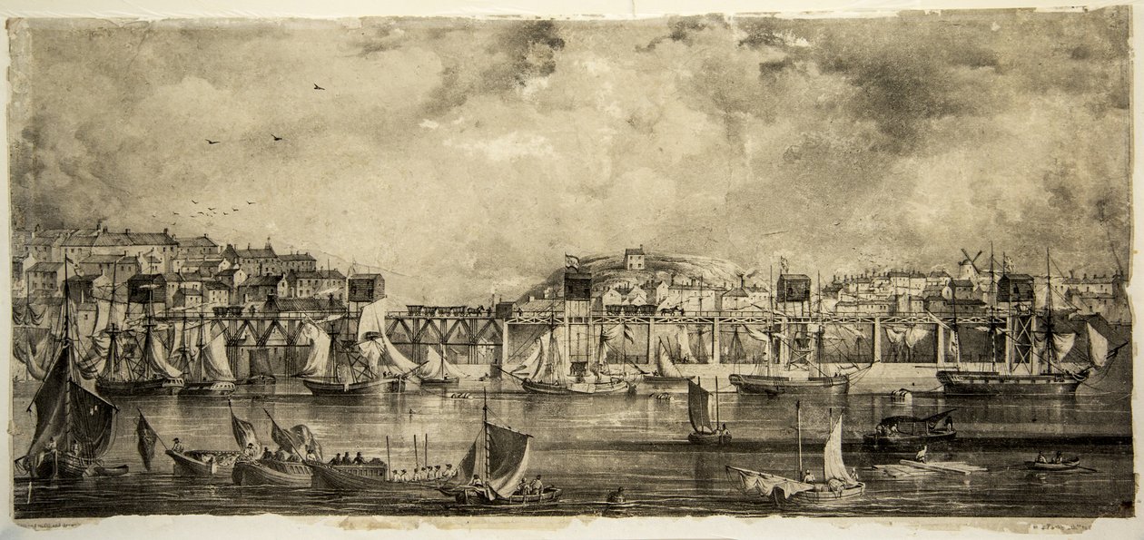 The Inauguration of Stanhope and Tyne Drops, South Shields, September 1834 by William Kidd