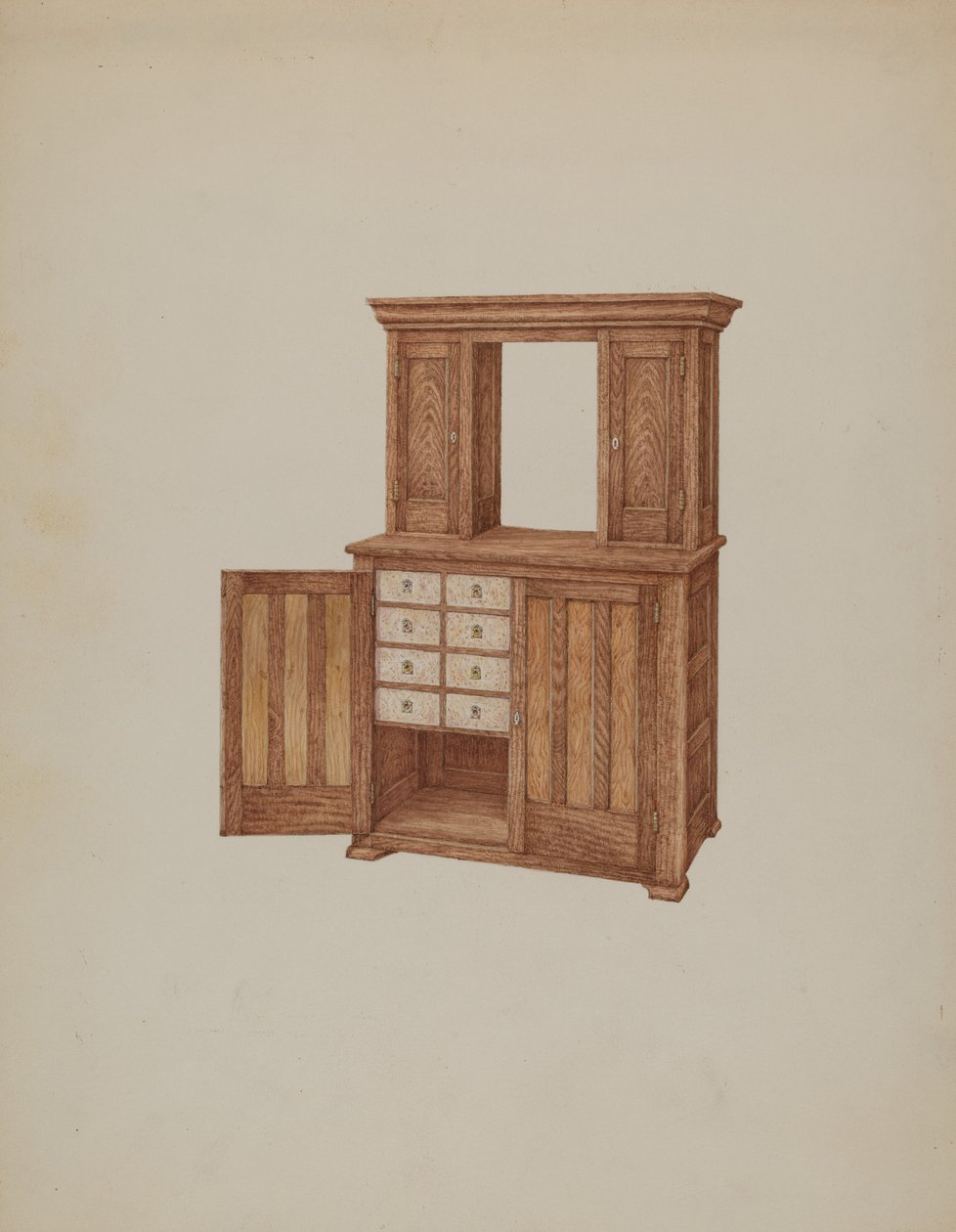 Cabinet with Ivory Keyholes by William Kieckhofel