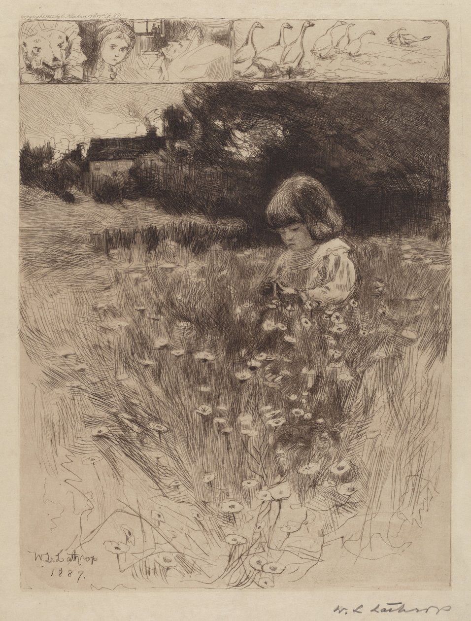 Little Red Riding Hood by William Langson Lathrop