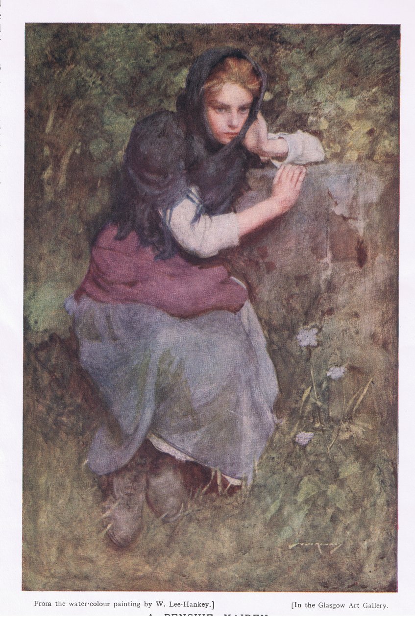 A Pensive Maid, from the 