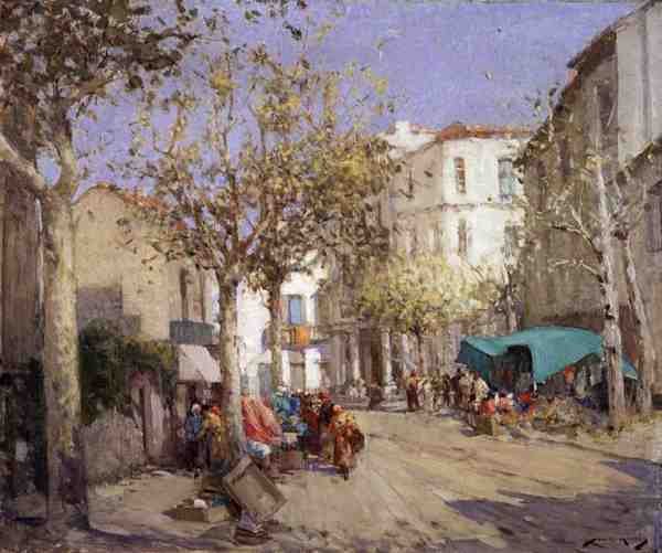 Frejus Market, South of France by William Lee Hankey