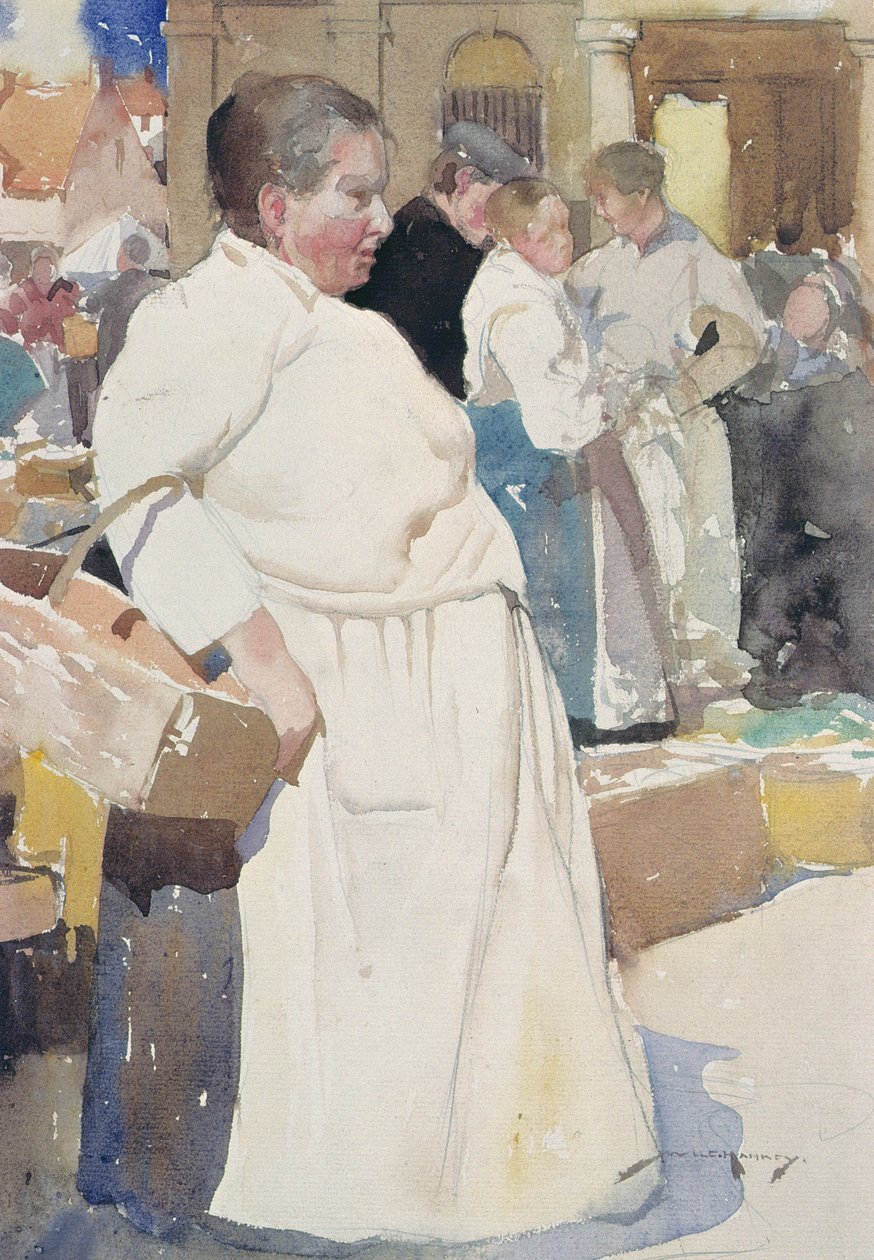 Madame la Menagere, Etaples by William Lee Hankey