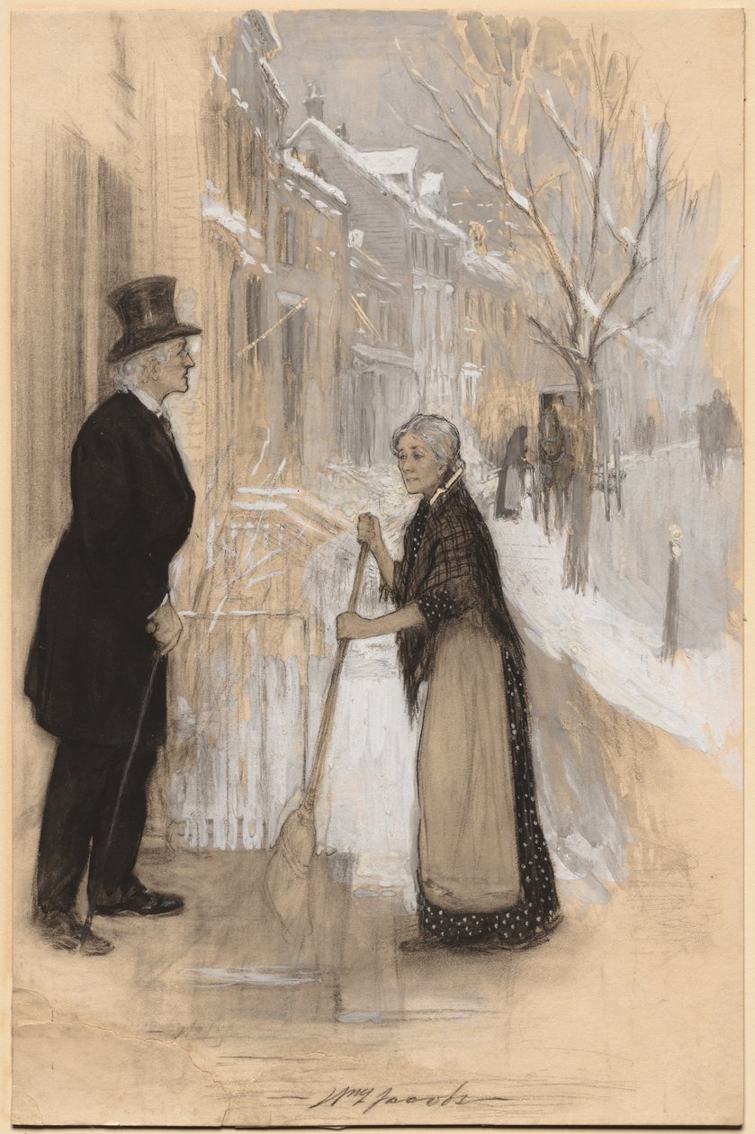 Sketch to illustrate Not Honourably Discharged, 1904 by William Leroy Jacobs