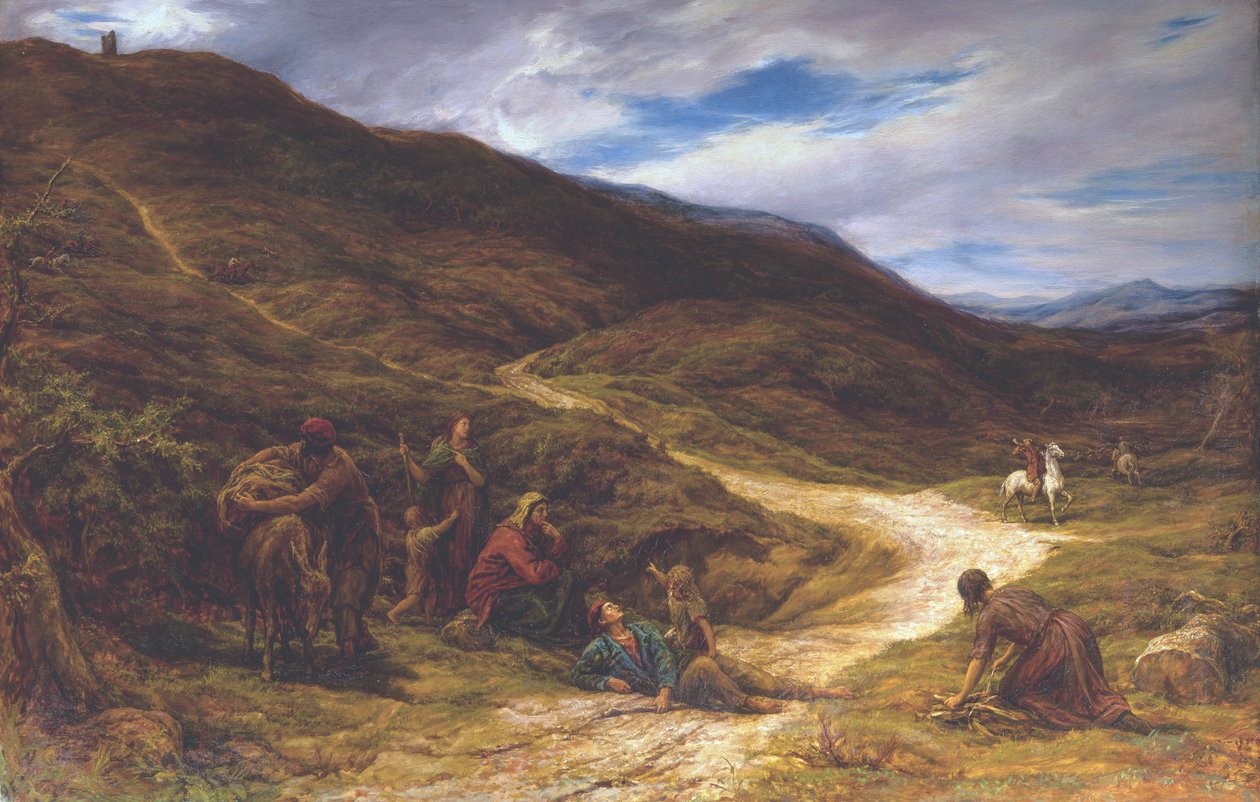 Over the Heath "The Horn, the Horn, the Lusty, Lusty Horn" by William Linnell