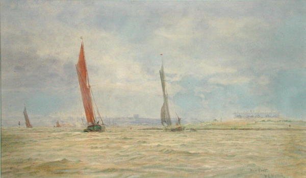 Hoo Fort, River Medway by William Lionel Wyllie