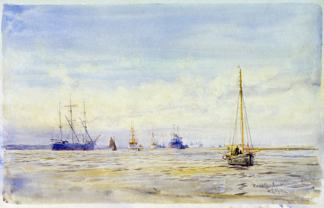 The Hamble River and boating by William Lionel Wyllie