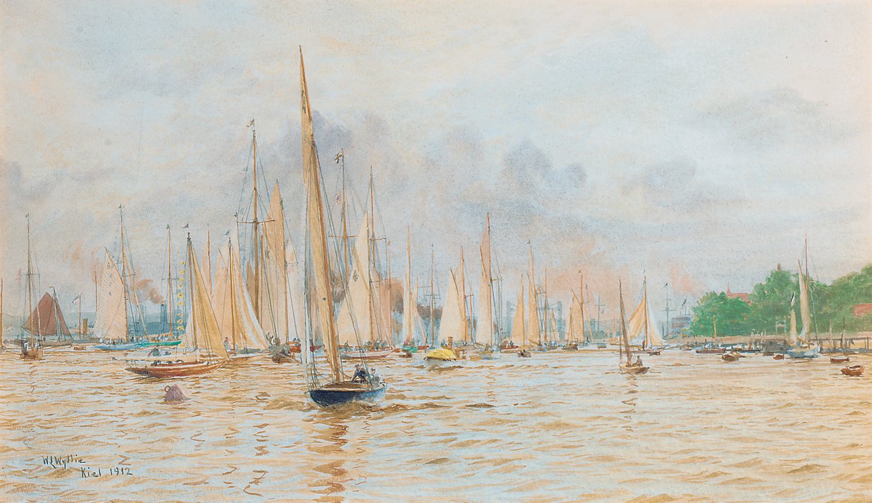 The Regatta at Kiel by William Lionel Wyllie