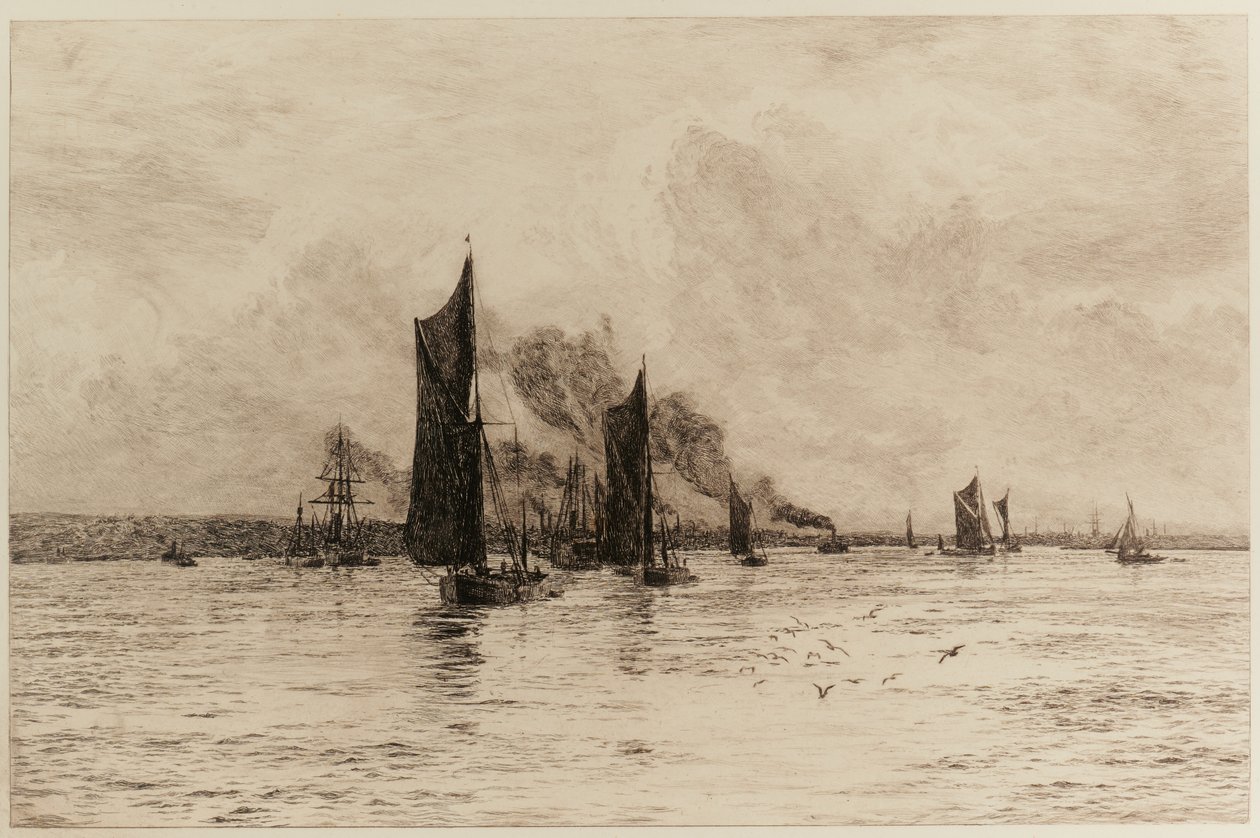 Upon the Last Trickle of the Flood by William Lionel Wyllie