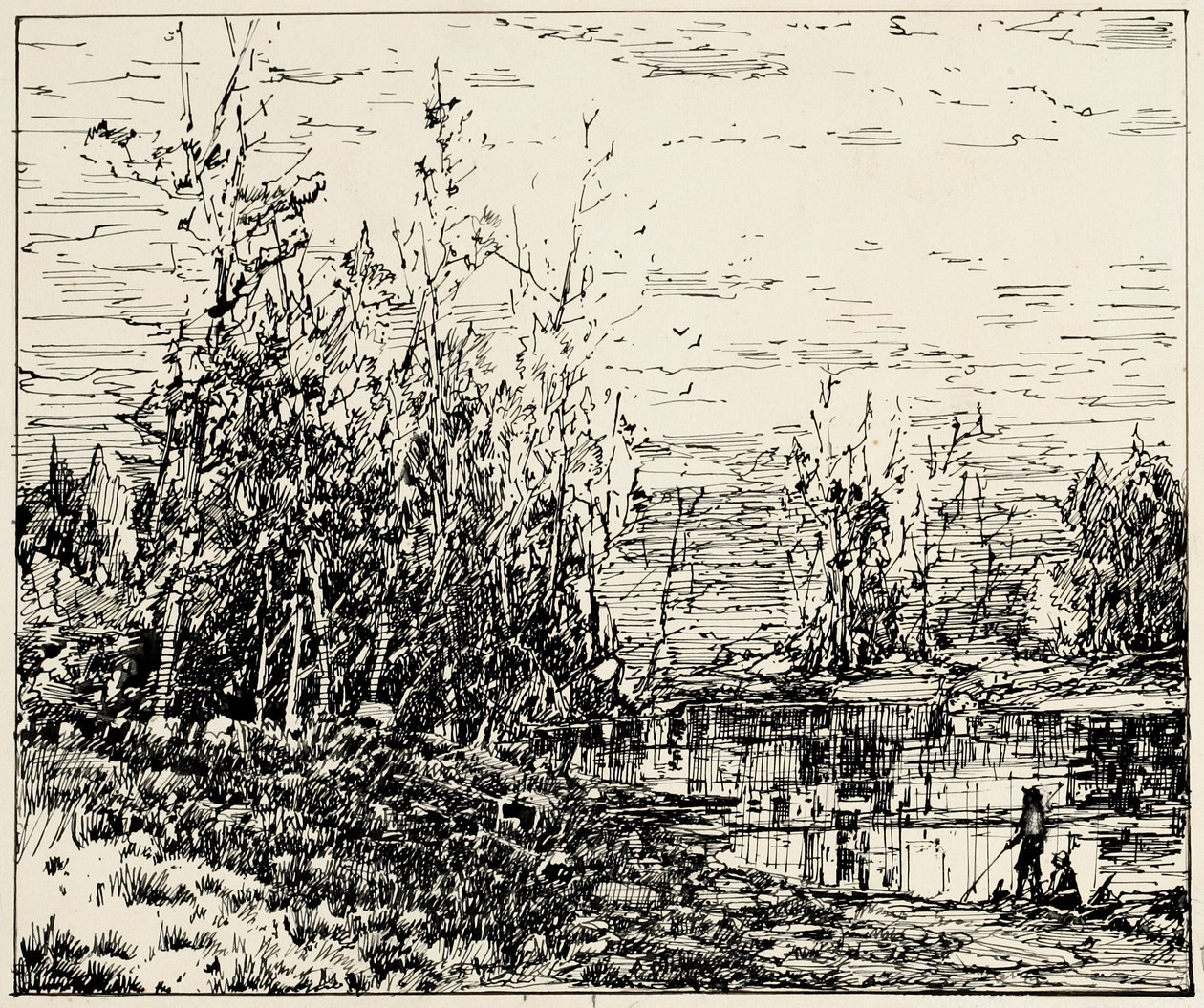 Edge of a Pond, Maine by William Louis Jnr. Sonntag