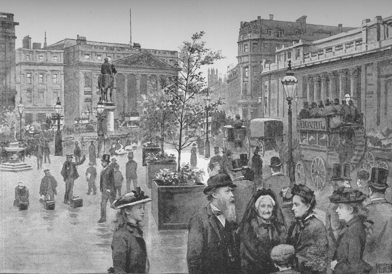 The Mansion House and the Bank of England by William Luker