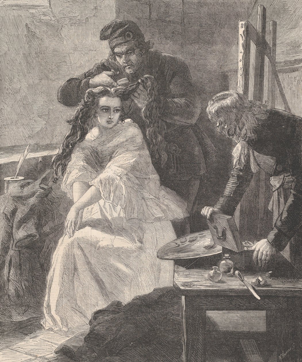 La Toilette des Morts, from Illustrated London News by William Luson Thomas