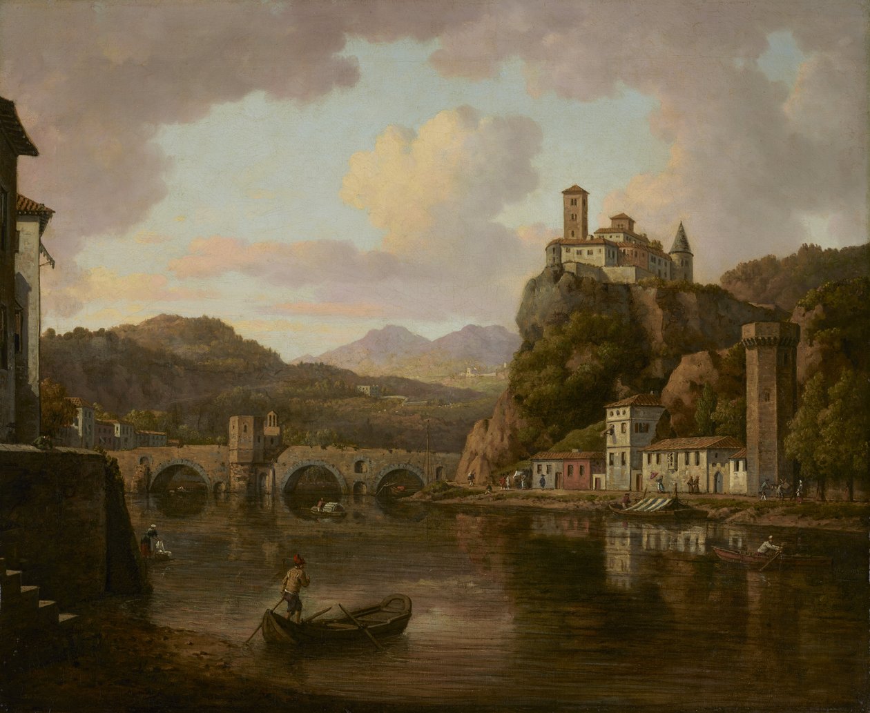 Castle on the Rhône River, France by William Marlow